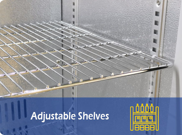 Adjustable Shelves | NW-LG138 single door cold drink fridge